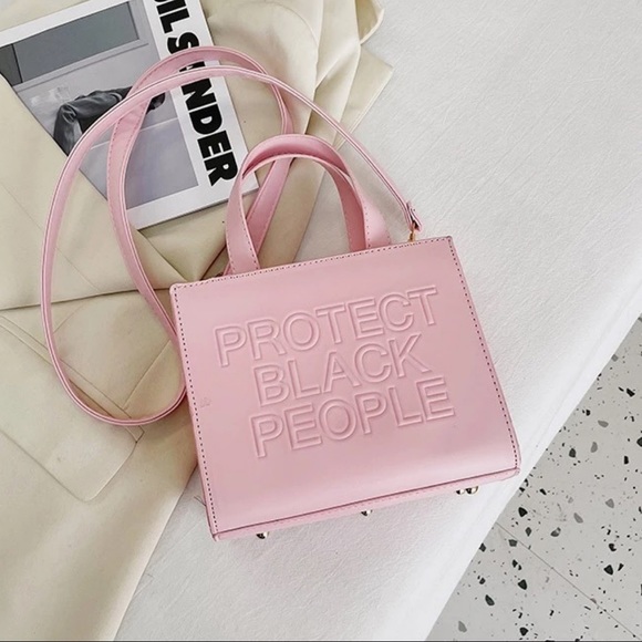 Pink Protect Black People Handbag - Picture 4 of 5